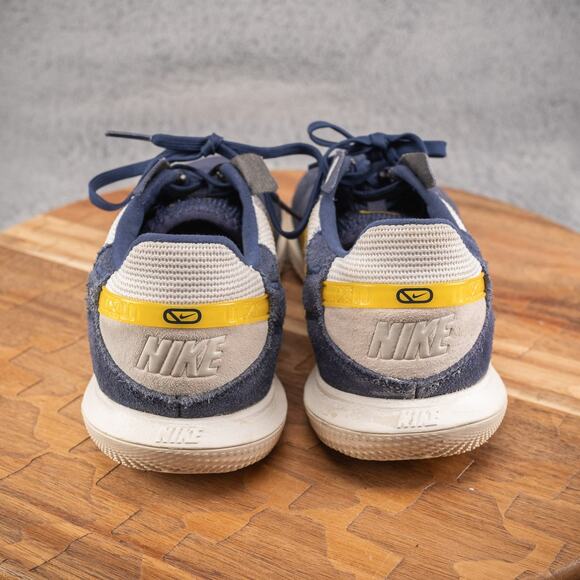 NIKE STREETGATO INDOOR SOCCER MIDNIGHT NAVY VIVID SULFUR DC8466-401 SIZE 6 - Picture 4 of 10